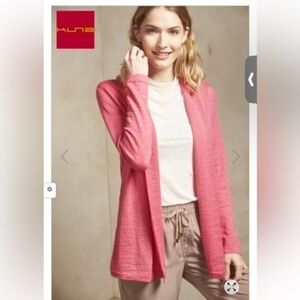 Peruvian Connection like Women Cardigan SALMA baby alpaca and silk XS petal pink